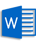 Ícono de descarga de documento word